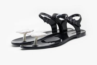 Chaussures zhoelala Coeur Noir Léger Silicone Sandales Femme Sandales Chaussures zhoelala Coeur Noir Léger Silicone Sandales Femme Sandales