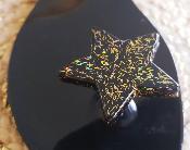 Sandales Star Noir et Gold Fibre Hologramme