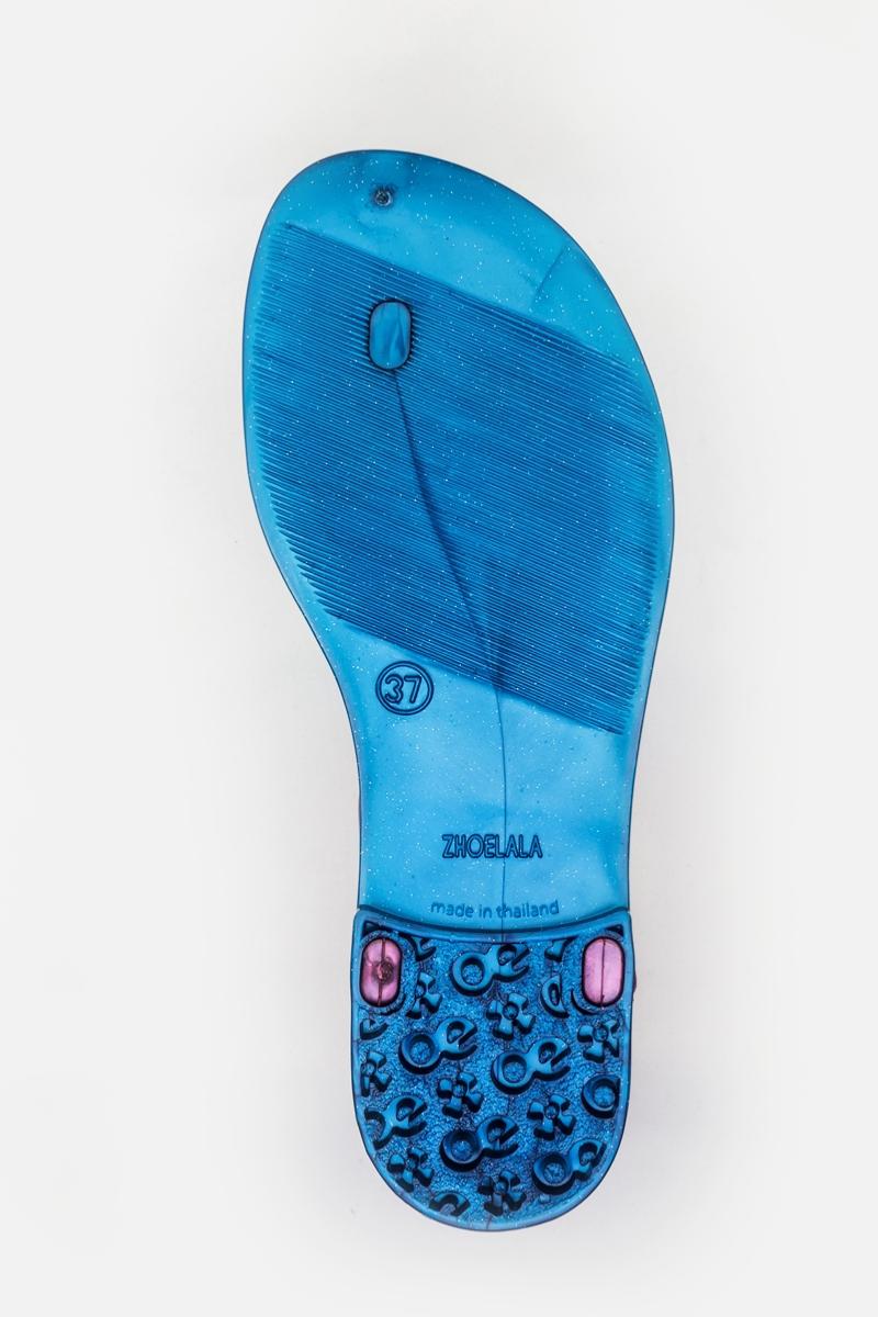 sandales bleu canard