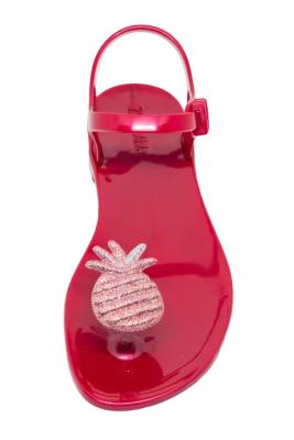 Sandales Frutti Rouge et Rose Pailleté