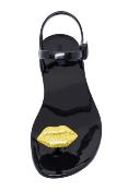 Sandales Kiss Gold Pailleté et Noir