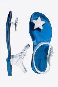 Sandales Star Silver et Bleu Marine Pailleté