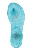 Sandales Kiss Bleu Glaçon Transparent Pailleté