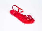 Sandales CONFORT Hibiscus Rouge Vif Pailleté