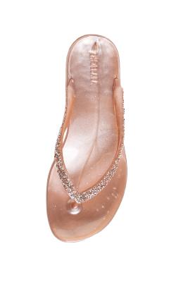 Tongs Chic Halo Rose Cendré Pailleté