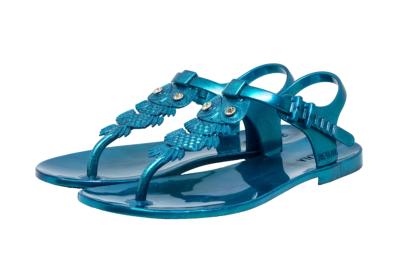 sandales bleu canard